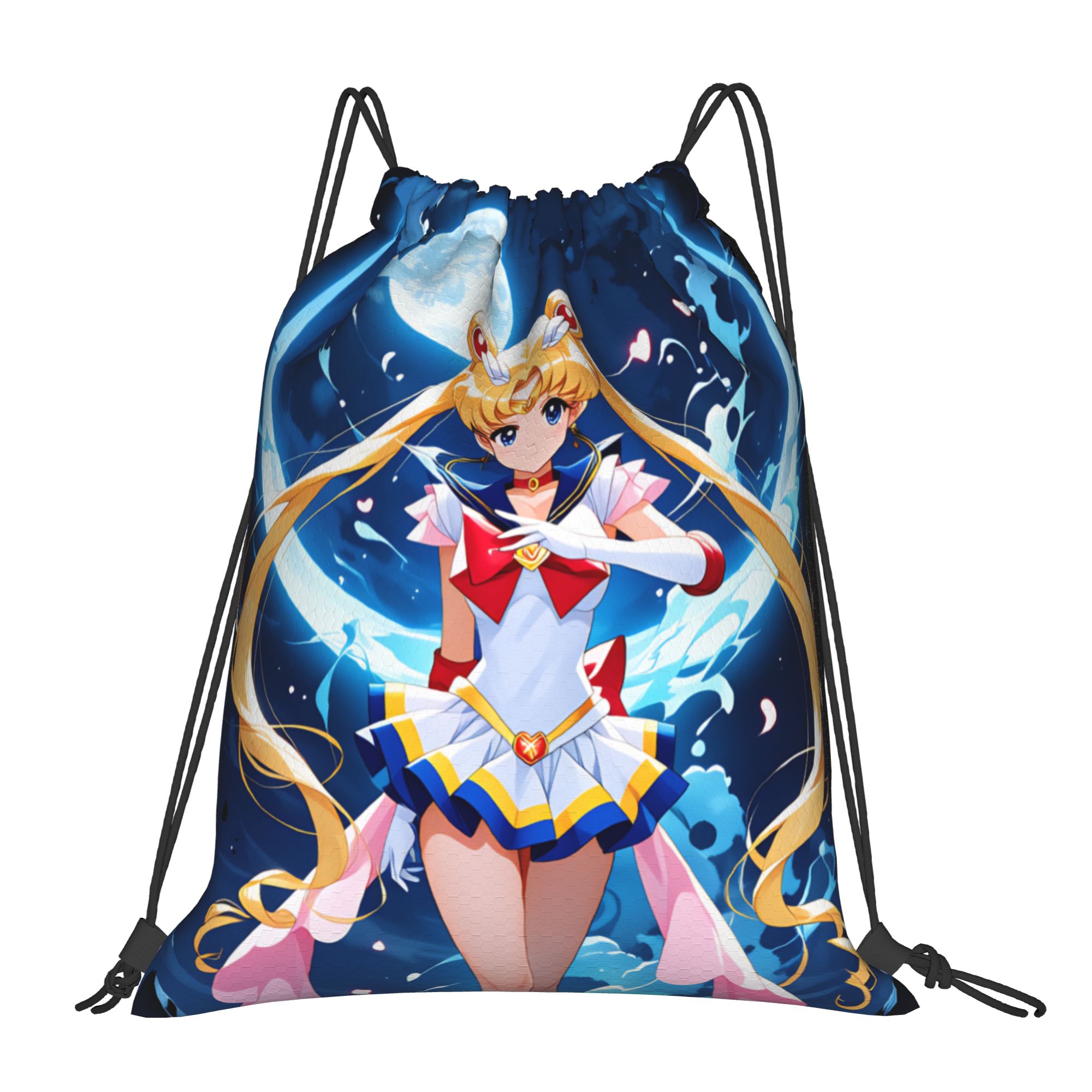 Drawstring Gym Bag - 맞춤형 S-세일러문 드로스트링 가방 여성 남성용