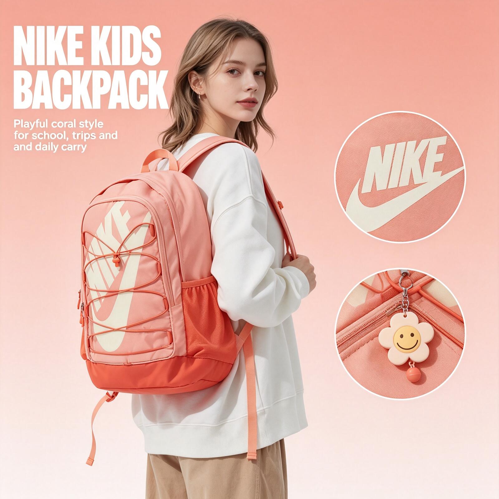 Fashion Backpack Women - 나이키 남성용 여성용, 스포츠 대용량 학생용