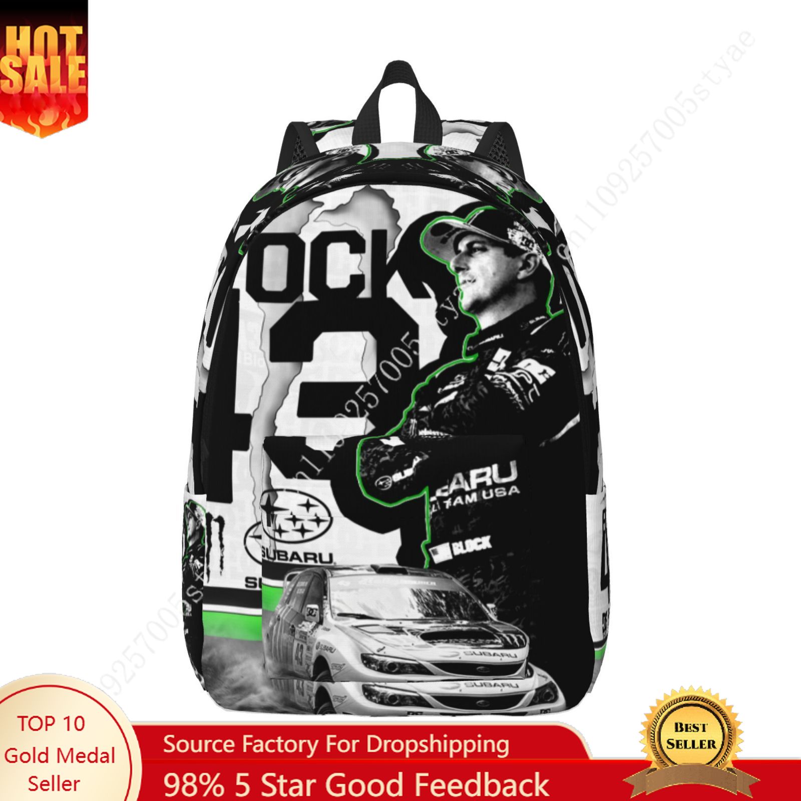 Canvas Backpack Casual - Ken Block 43 맞춤형 캔버스 경량