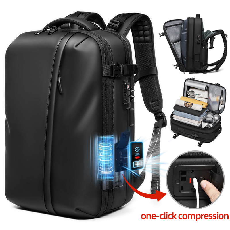 Travel Backpack Anti Theft - 남성용 여행 백팩 원클릭 스타트 펌프
