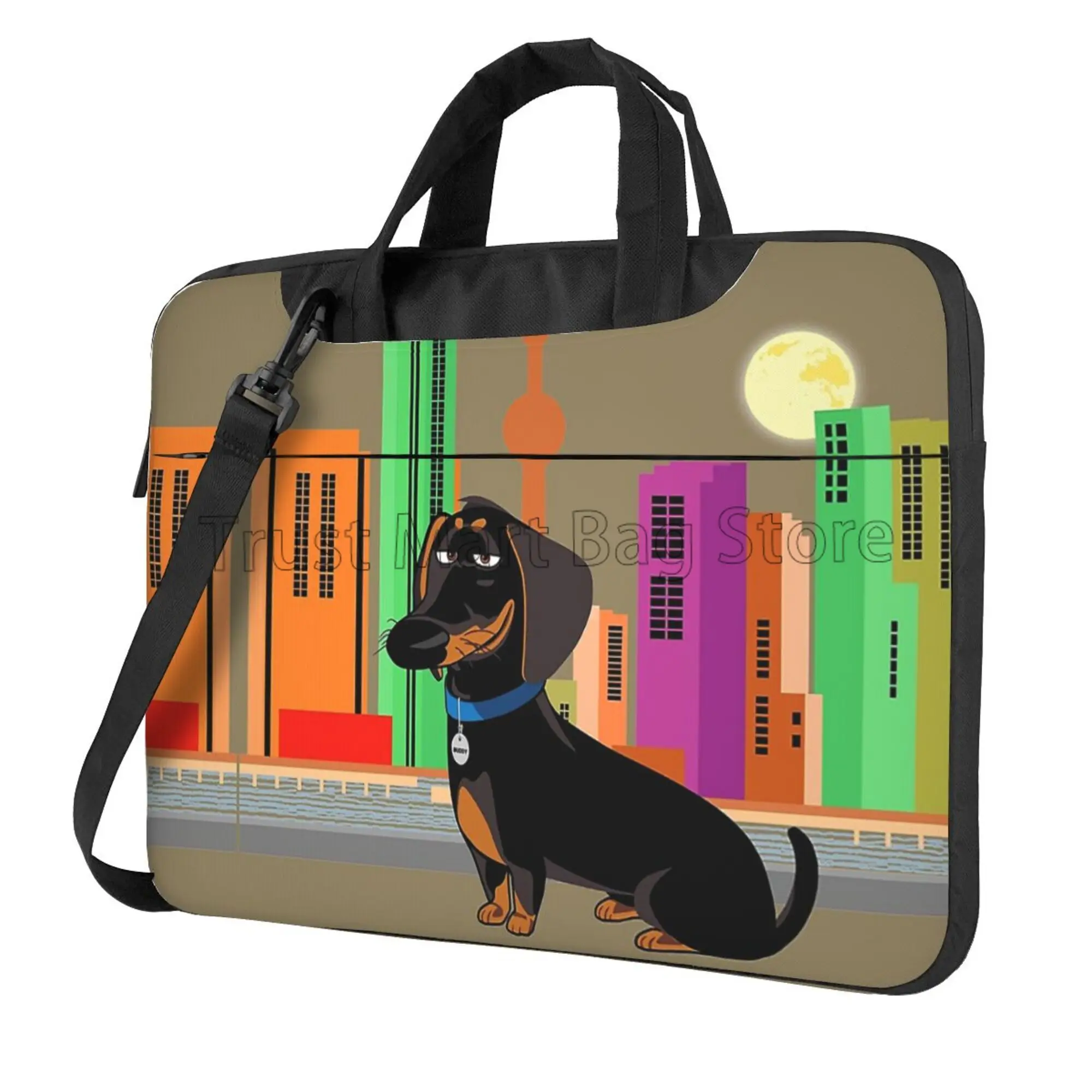 귀여운 닥스훈트 프린트 노트북 운반 가방 케이스 노트북 - Laptop Backpack 15.6 리뷰 및 가격