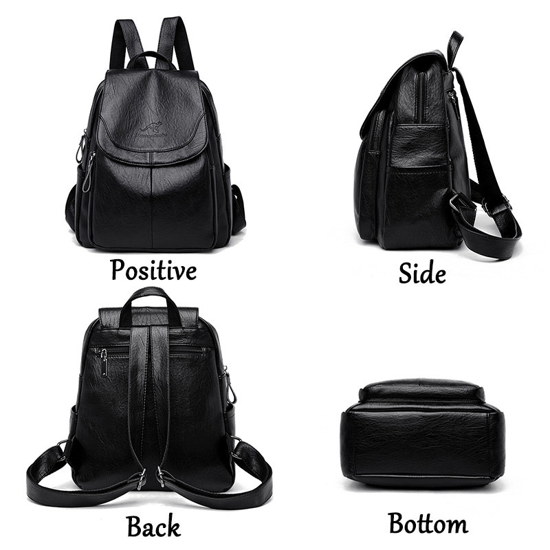 9 색 여성 부드러운 가죽 배낭 빈티지 여성 어깨 가방 - Leather Backpack Vintage 리뷰 및 가격