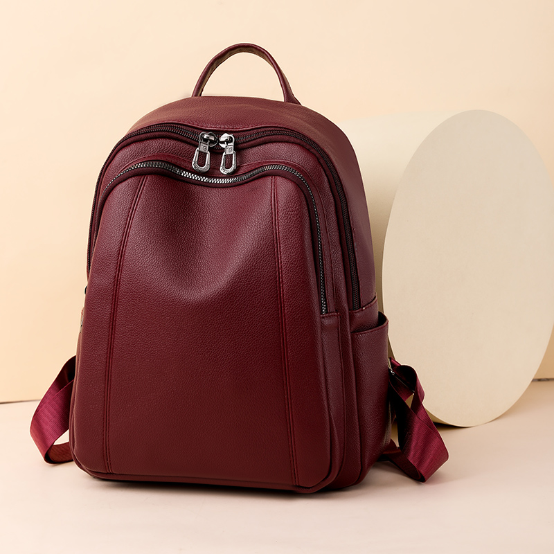 고품질 가죽 배낭 여성 대용량 배낭 지갑 여성 빈티지  - Leather Backpack Vintage 리뷰 및 가격