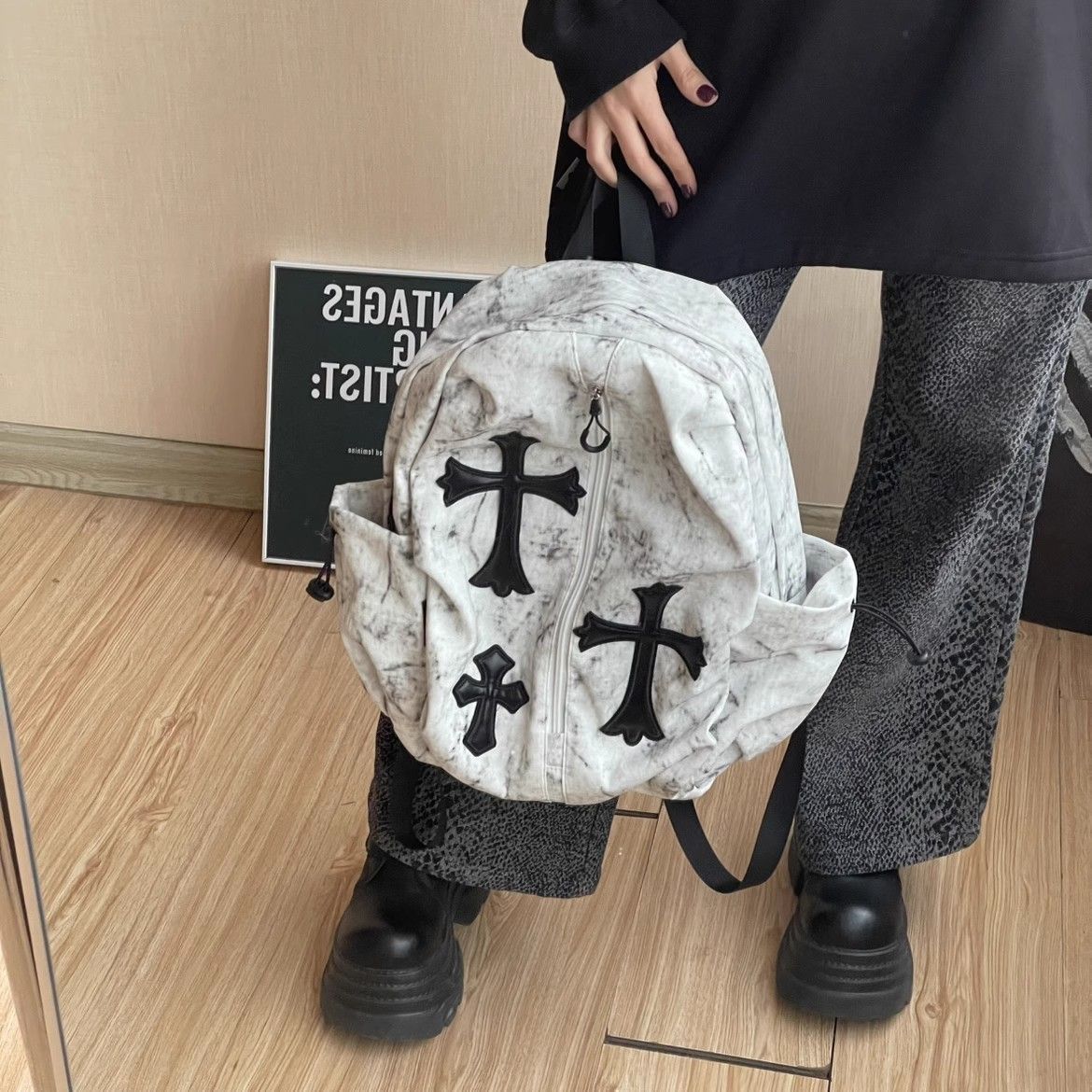 패션 대용량 십대 남녀 공용 백팩 고등학생 대학생용 가 - School Backpack Teen 리뷰 및 가격