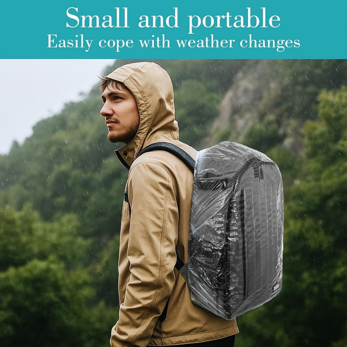 10Pcs 탄성 일회용 배낭 레인 커버 하이킹 사이클링 - Rain Cover Backpack 리뷰 및 가격
