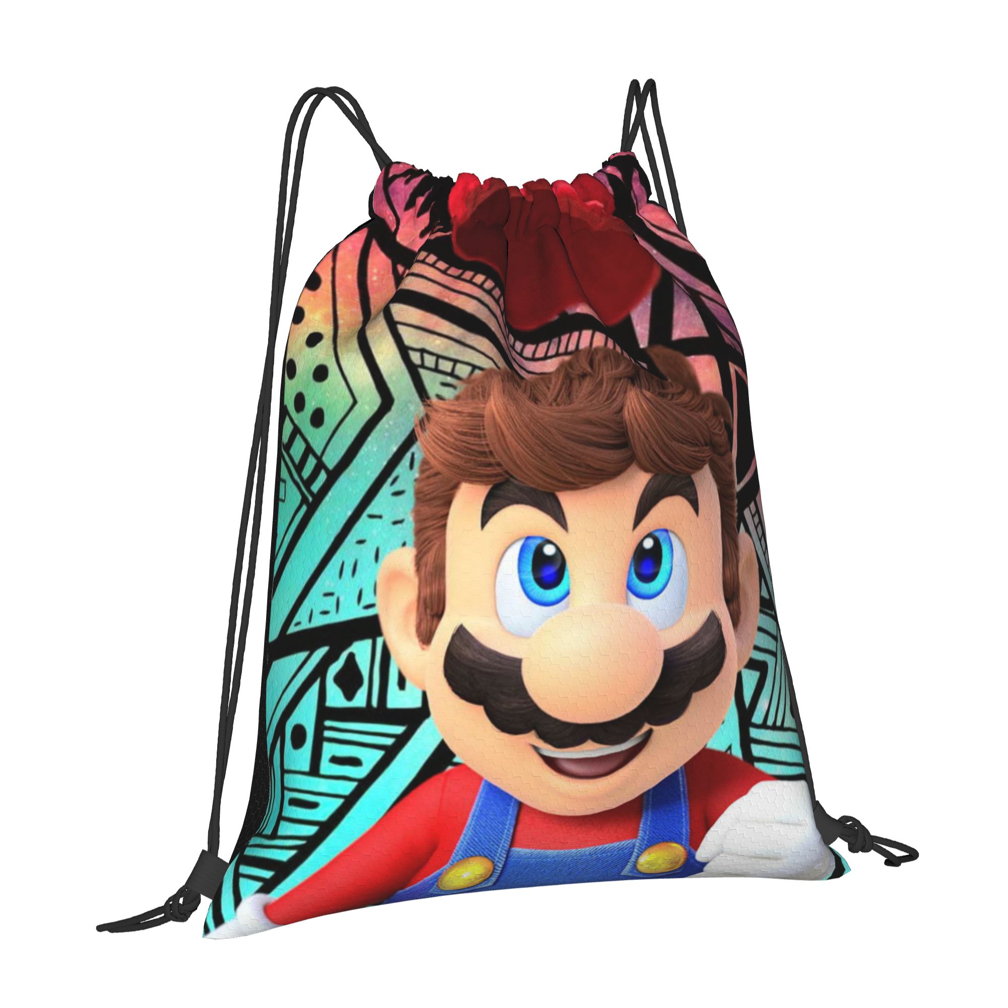 맞춤형 M-Marioes 비디오 게임 형제들과 친구들  - Drawstring Gym Bag 리뷰 및 가격