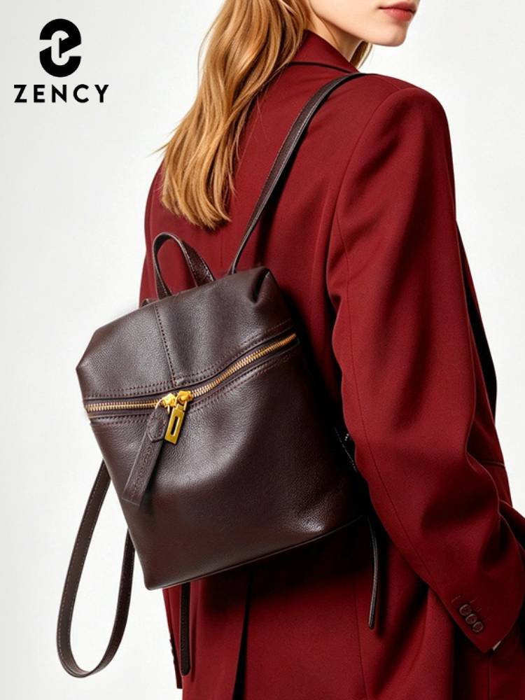 Zency 여성 정품 가죽 배낭 배낭 멀티 포켓 데일리 - Leather Backpack Vintage 리뷰 및 가격