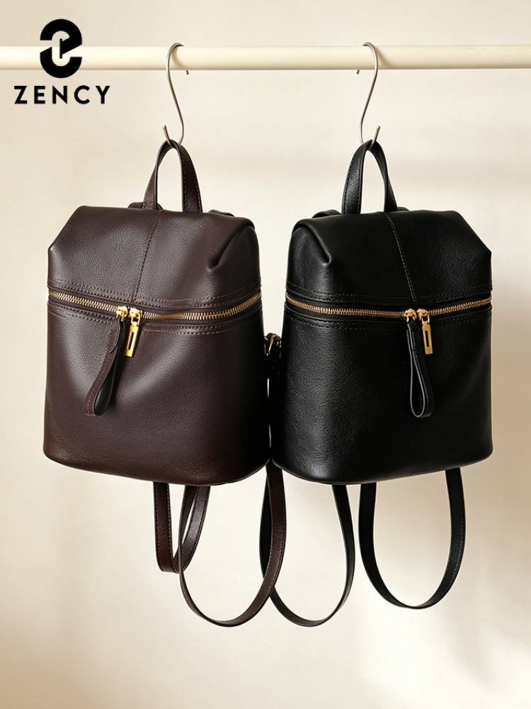 Zency 여성 정품 가죽 배낭 배낭 멀티 포켓 데일리 - Leather Backpack Vintage 리뷰 및 가격